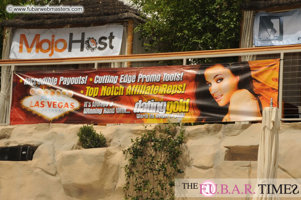 Cabanas and poolside