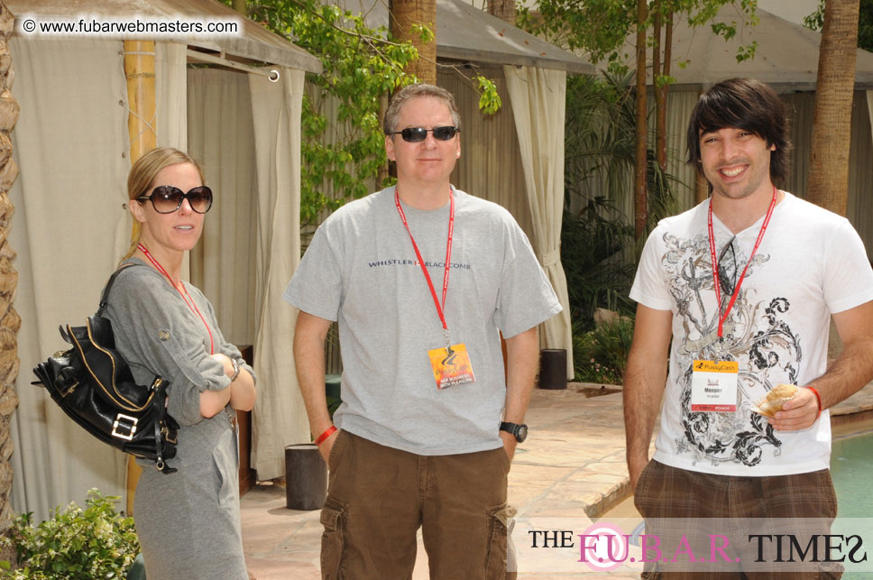 Cabanas and poolside