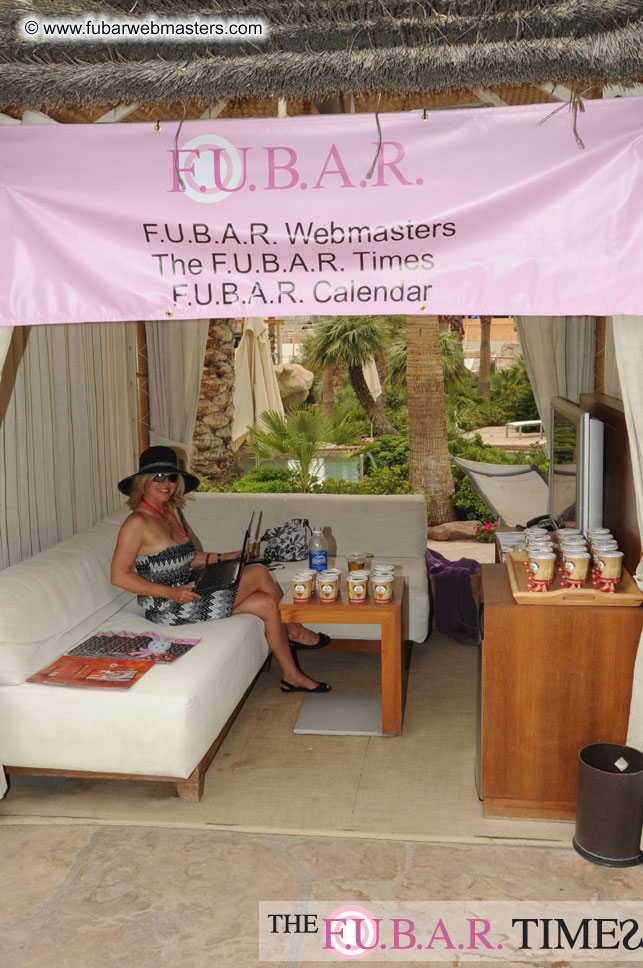 Cabanas and poolside