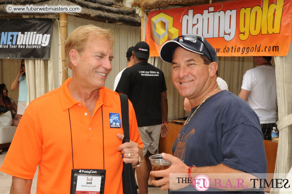 Cabanas and poolside