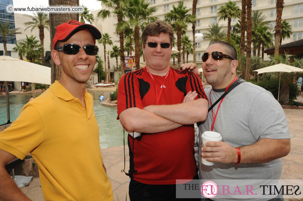 Cabanas and poolside