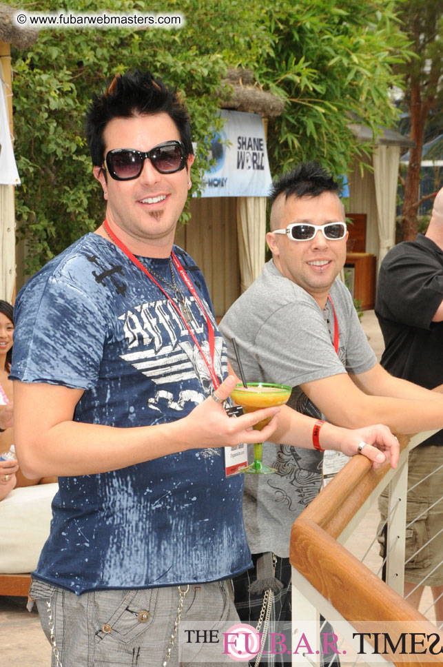 Cabanas and poolside