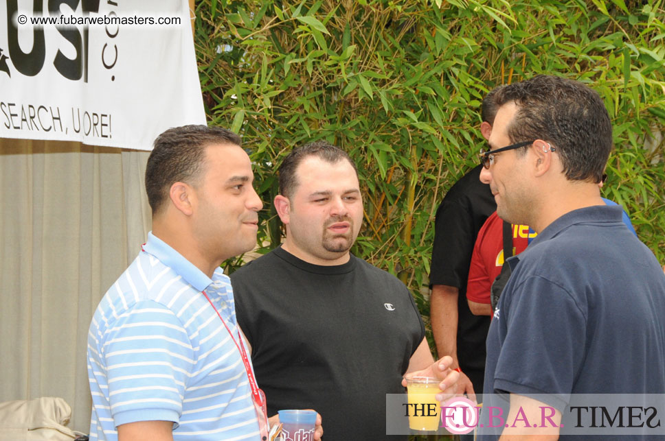 Cabanas and poolside