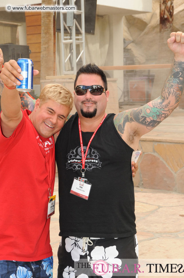 Cabanas and poolside