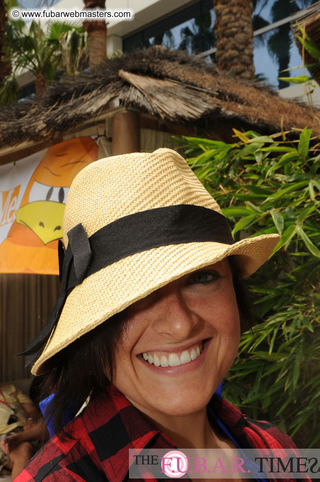 Cabanas and poolside