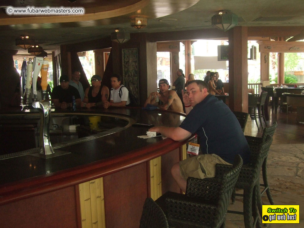 Cabanas and poolside