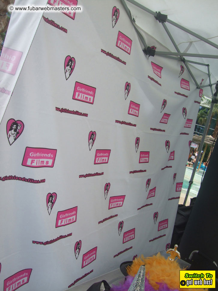 Cabanas and poolside