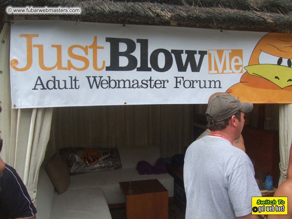 Cabanas and poolside