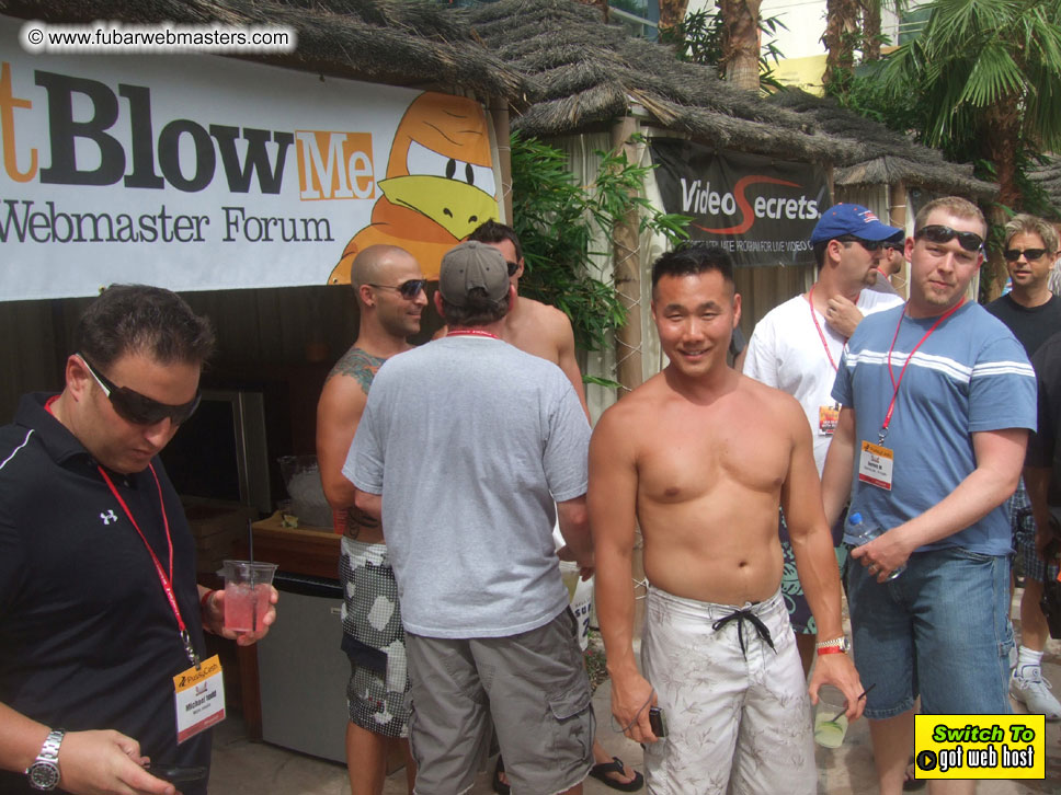 Cabanas and poolside