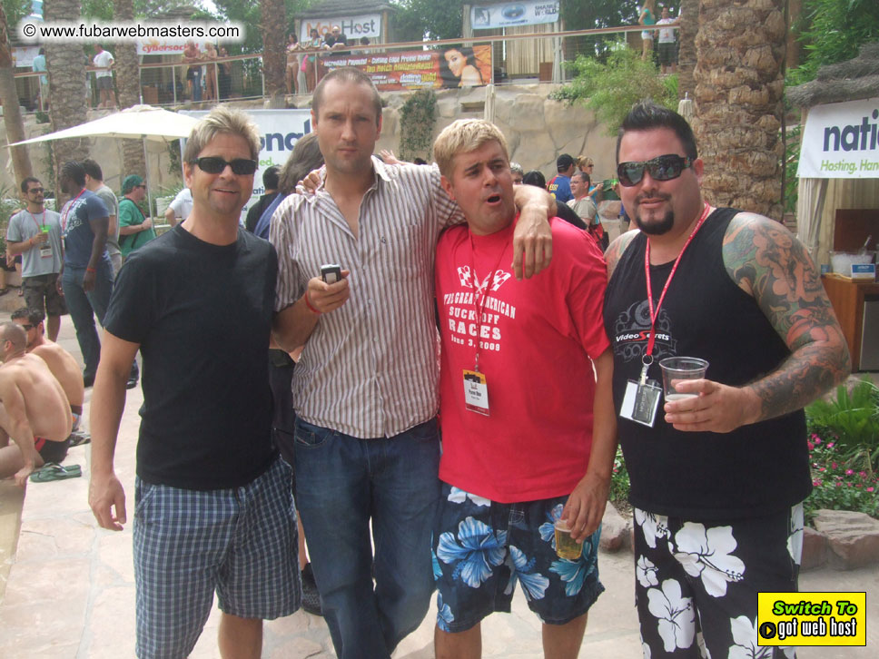 Cabanas and poolside