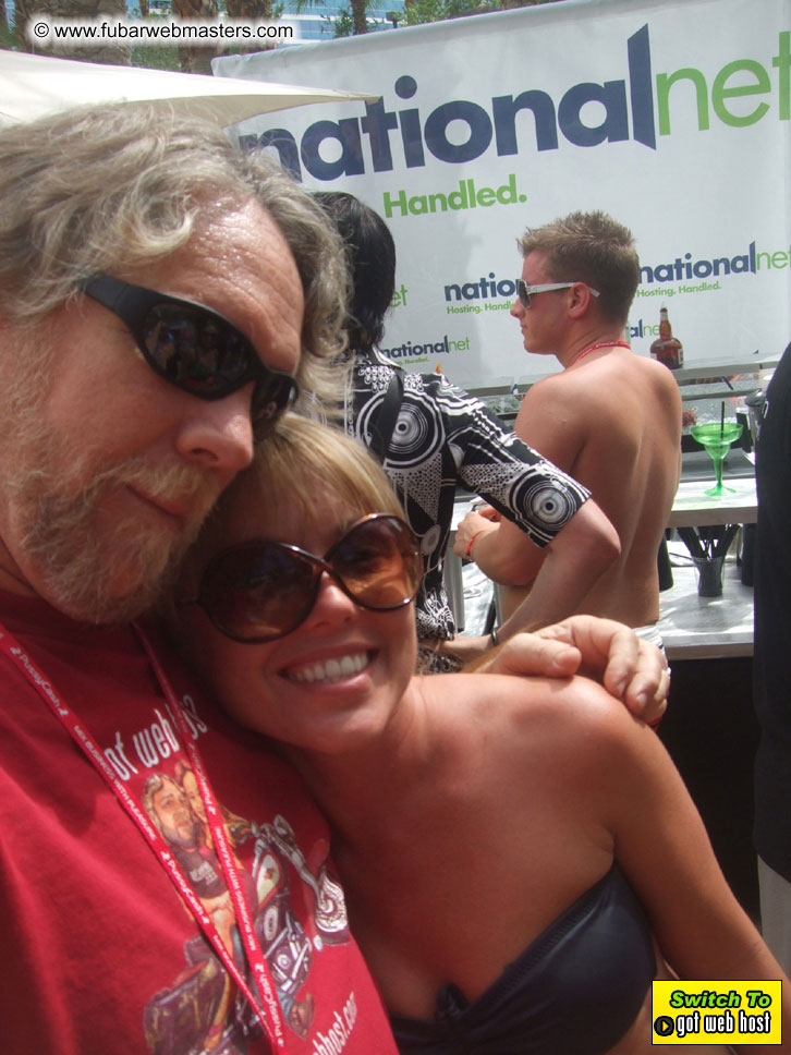 Cabanas and poolside