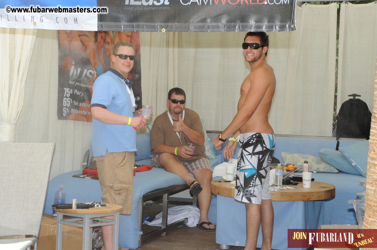 Cabana Exhibits & Networking Hub @ Dish Pool