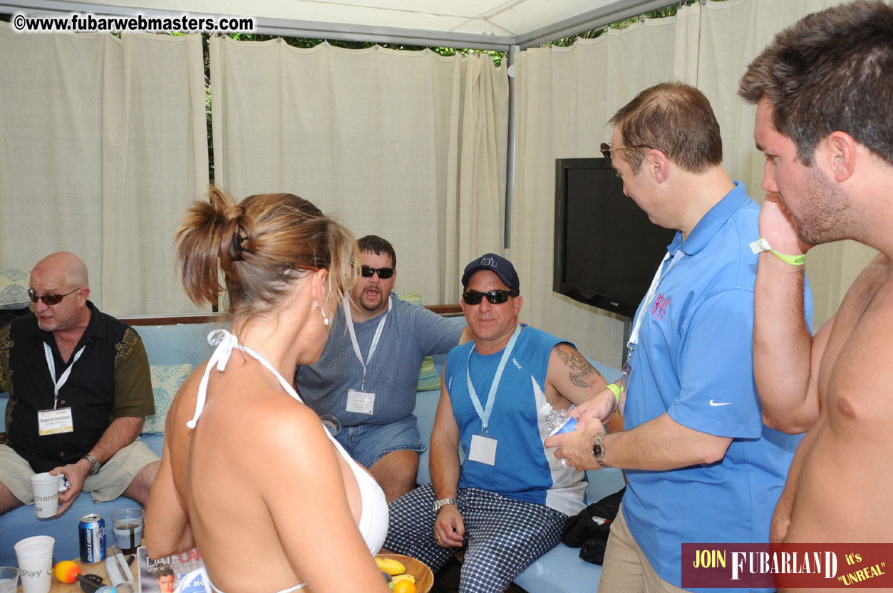 Cabana Exhibits & Networking Hub @ Dish Pool