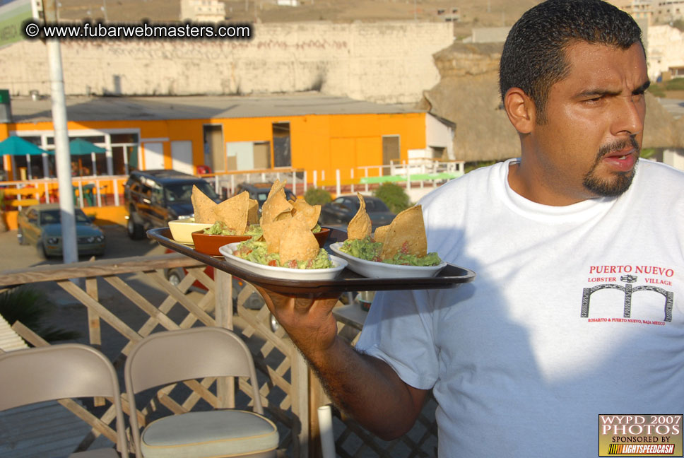 Lobster and margarita dinner in Puerto Nuevo
