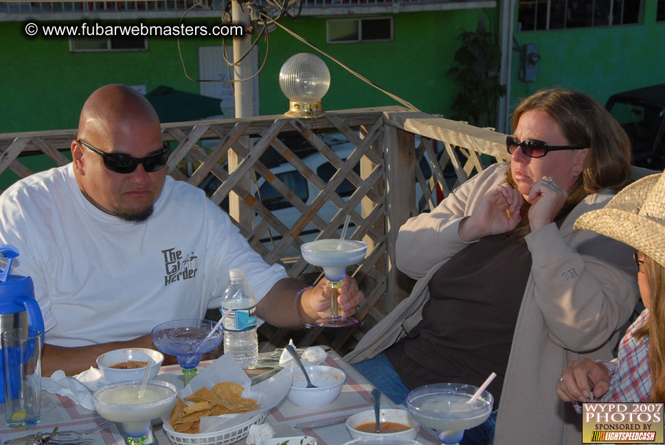 Lobster and margarita dinner in Puerto Nuevo
