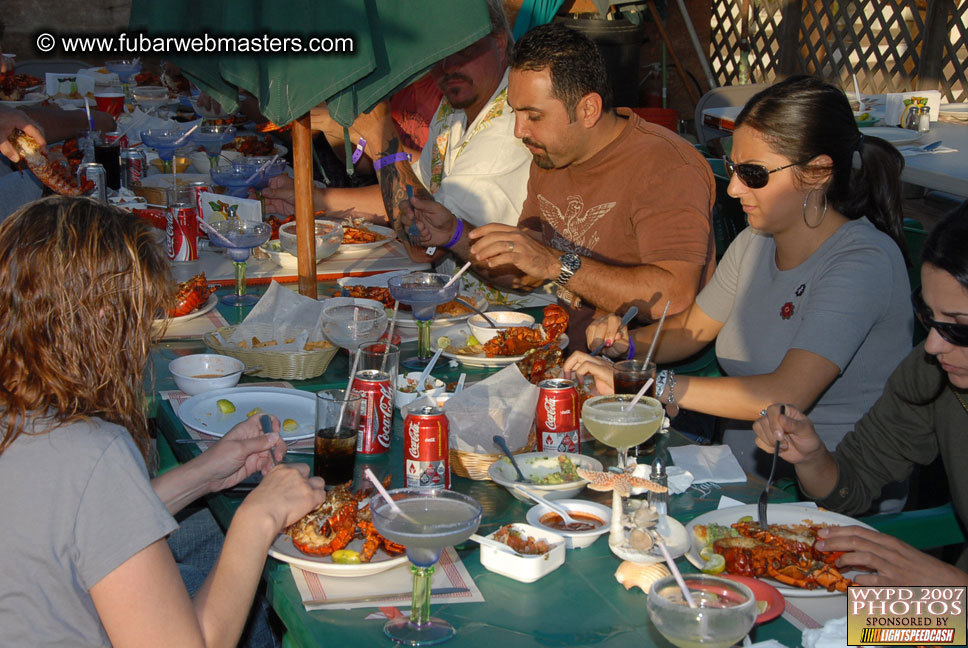 Lobster and margarita dinner in Puerto Nuevo