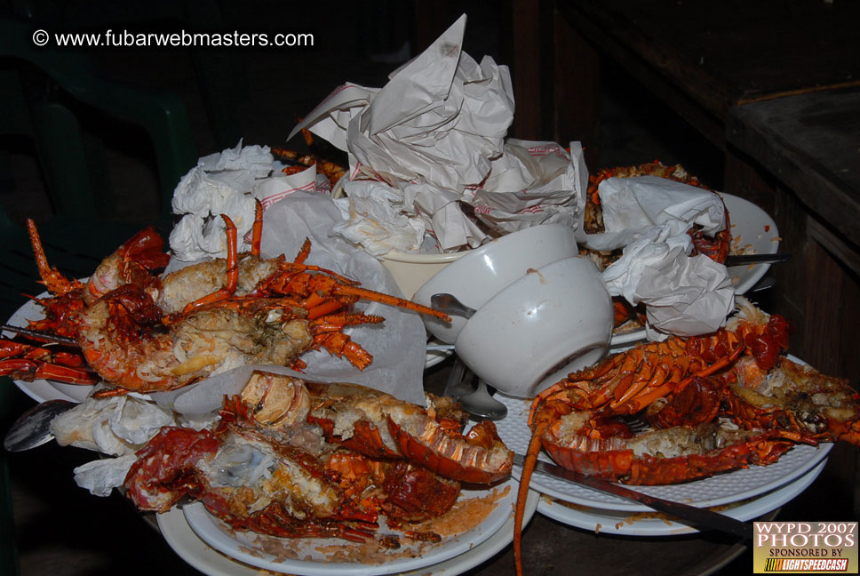 Lobster and margarita dinner in Puerto Nuevo