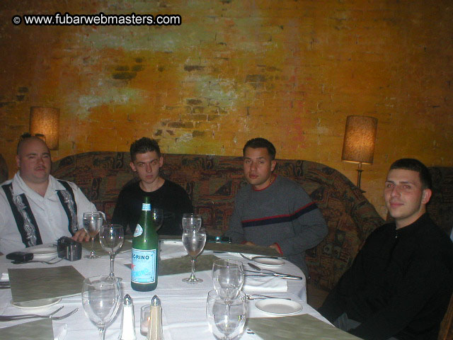 Special Invitational Webmaster Dinner 2002