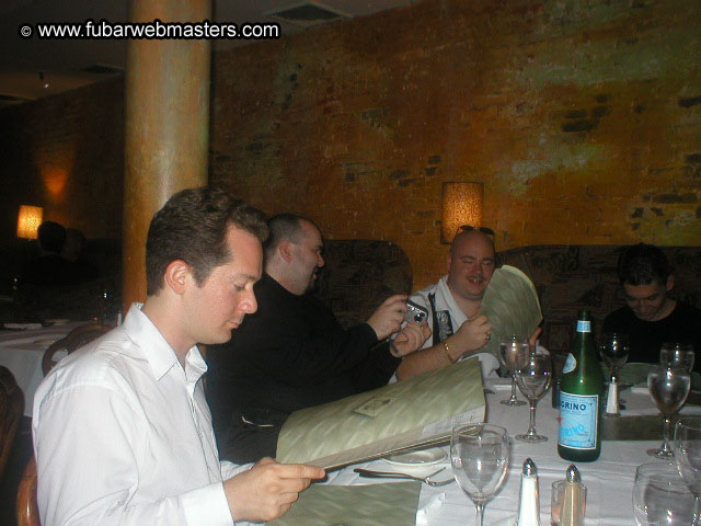 Special Invitational Webmaster Dinner 2002