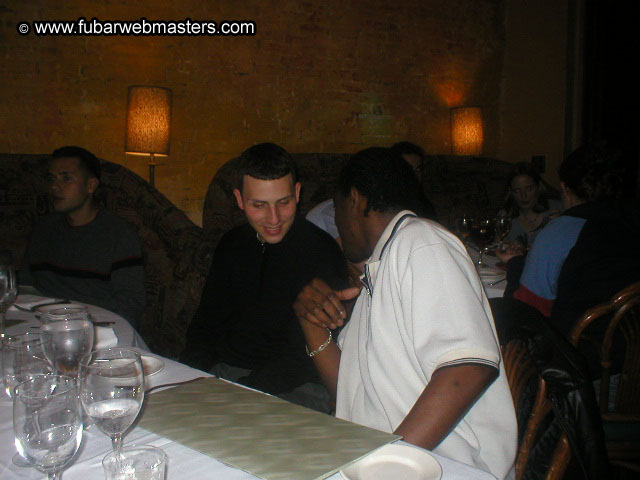 Special Invitational Webmaster Dinner 2002