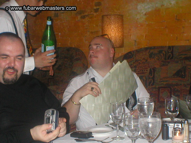 Special Invitational Webmaster Dinner 2002