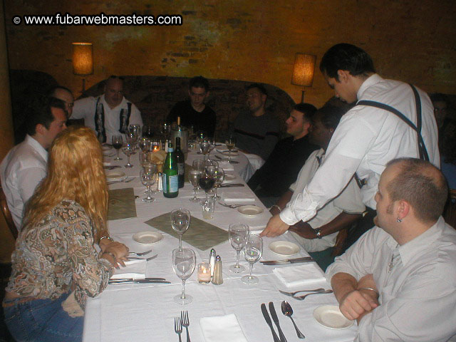 Special Invitational Webmaster Dinner 2002