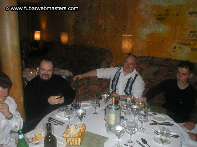 Special Invitational Webmaster Dinner 2002
