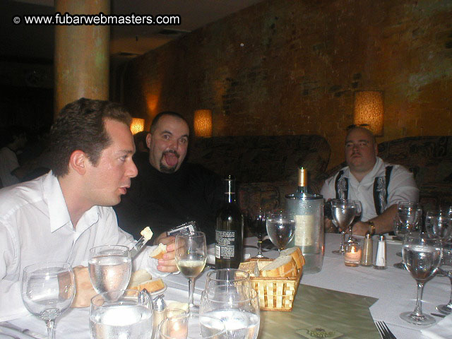 Special Invitational Webmaster Dinner 2002