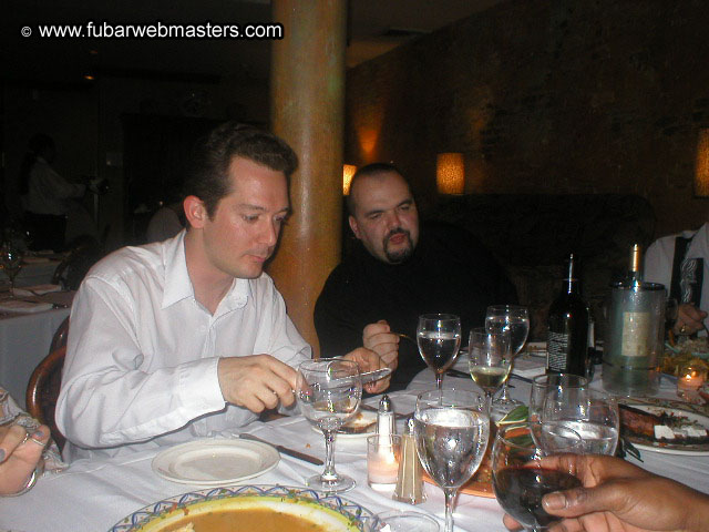 Special Invitational Webmaster Dinner 2002