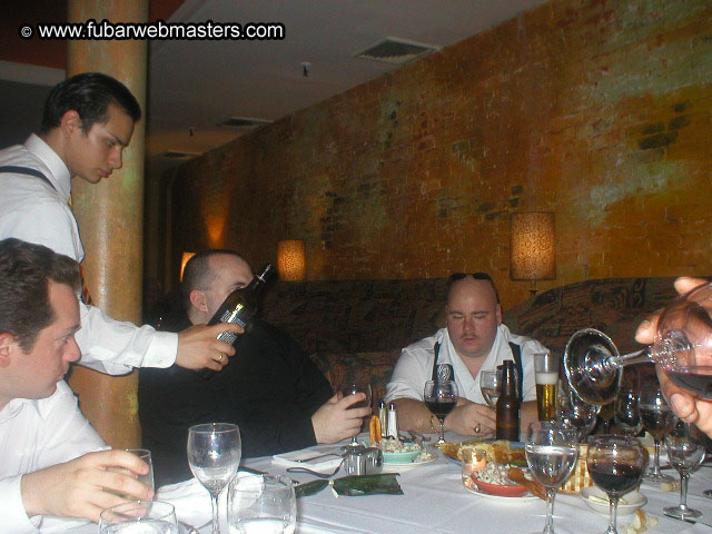 Special Invitational Webmaster Dinner 2002