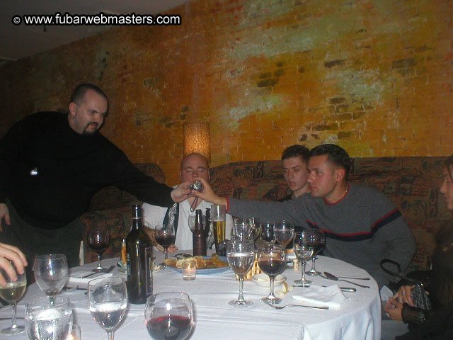 Special Invitational Webmaster Dinner 2002