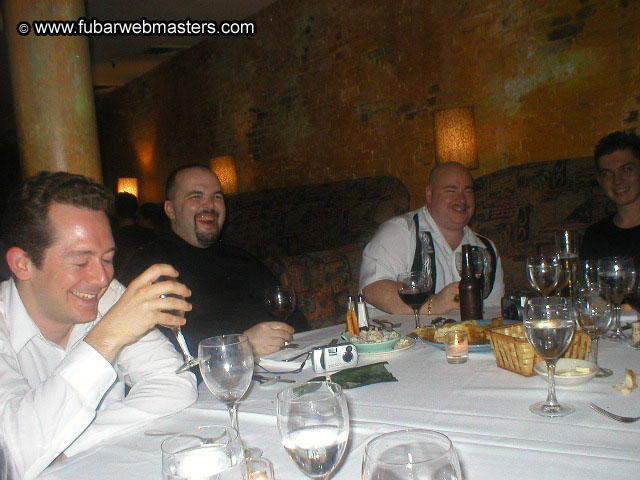 Special Invitational Webmaster Dinner 2002