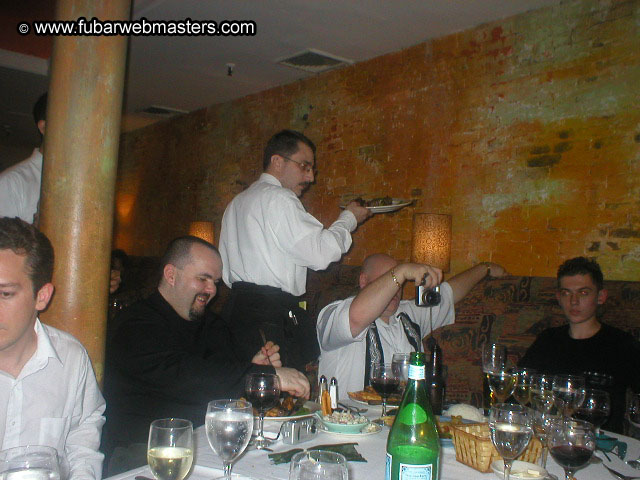 Special Invitational Webmaster Dinner 2002
