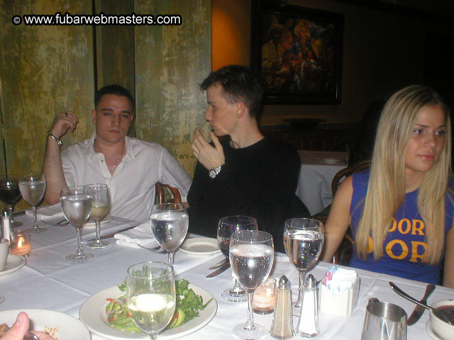 Special Invitational Webmaster Dinner 2002