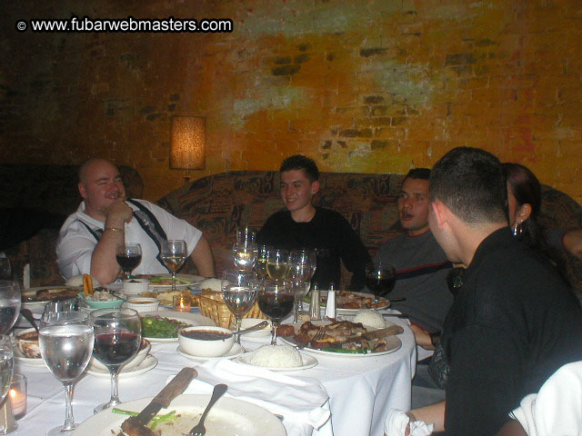 Special Invitational Webmaster Dinner 2002