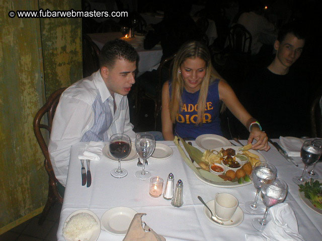 Special Invitational Webmaster Dinner 2002