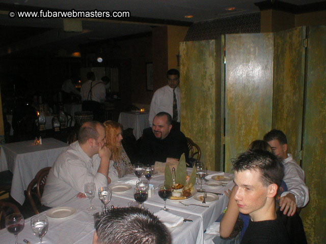 Special Invitational Webmaster Dinner 2002