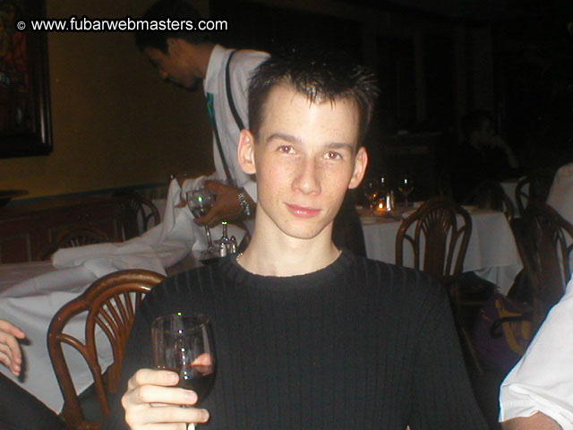 Special Invitational Webmaster Dinner 2002