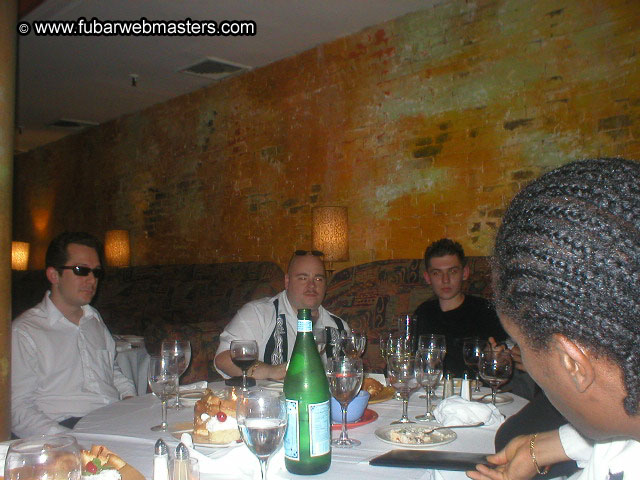Special Invitational Webmaster Dinner 2002