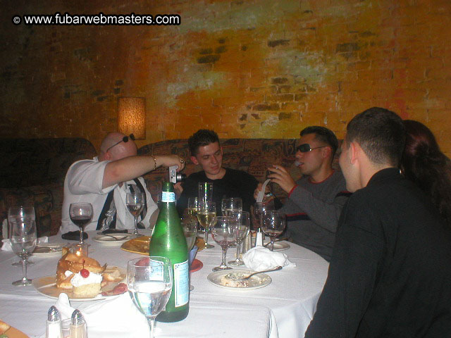 Special Invitational Webmaster Dinner 2002