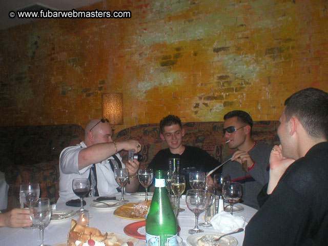 Special Invitational Webmaster Dinner 2002