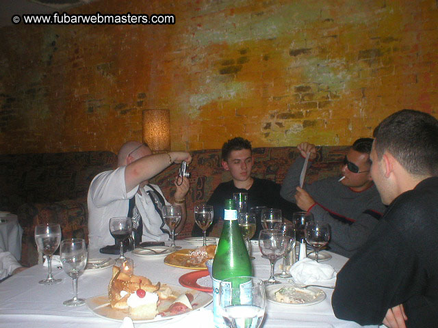 Special Invitational Webmaster Dinner 2002