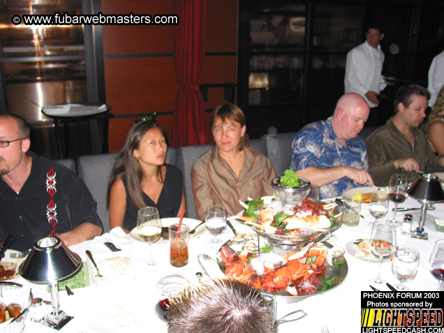 Dinner at Drinkwater's City Hall Steakhouse 2003