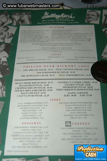 Dinner @ Gallagher's 2003