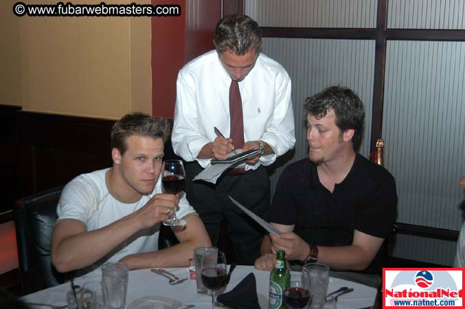 Consumption Junction 5th Aniversary Dinner at Alluvia 2004