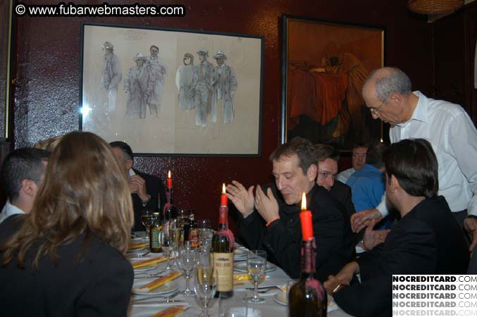 VIP After-party Dinner @ Cuneo's 2004
