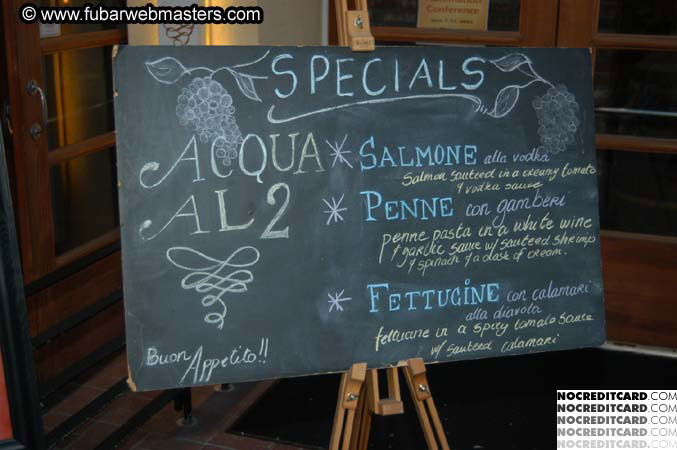 Dinner @ Acqua Al2 2004