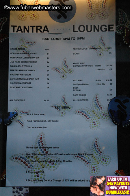 Around London and the Party set-up @ Tantra 2005