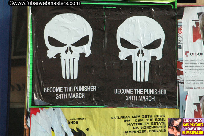 Around London and the Party set-up @ Tantra 2005