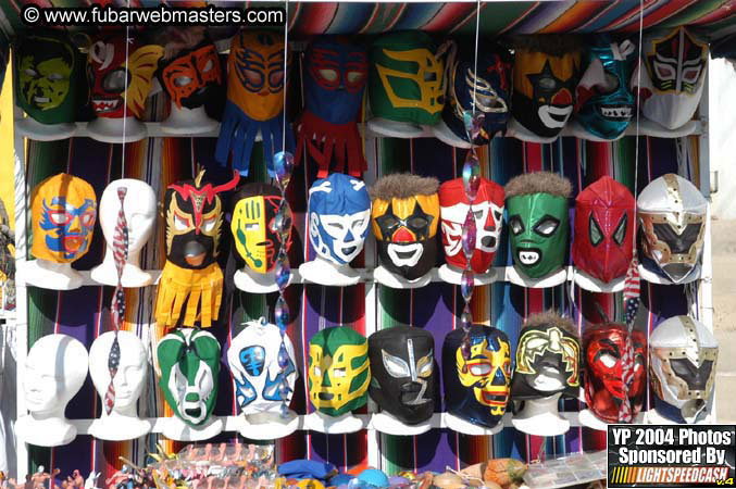 Lobster and margarita dinner in Puerto Nuevo 2004